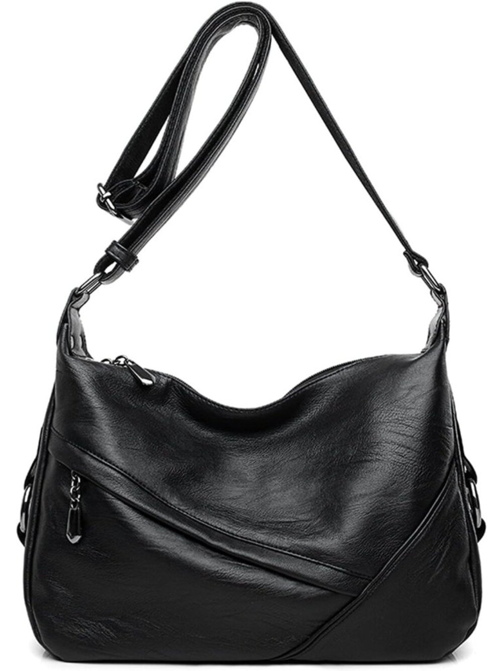 Women's Medium Retro Sling Shoulder Bag from, Soft Faux Leather Handbag
